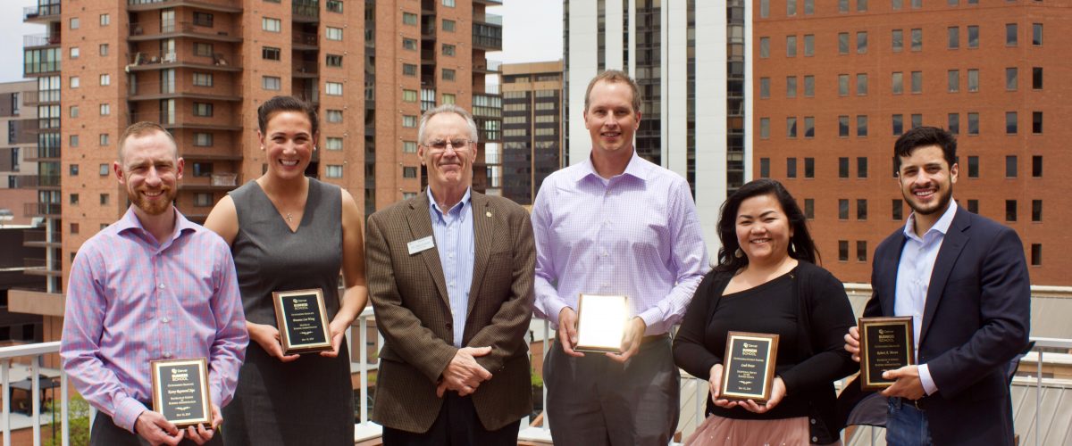 Outstanding Student Award Winners with Interim Dean Gary Colbert