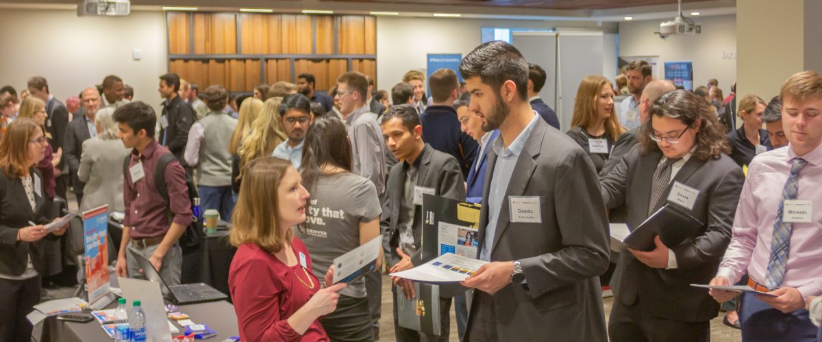 Students at Spring 2020 Career Fair