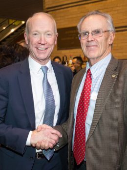 Bob Hottman, 2019 Bill Daniels Leader of the Year, with Gary Colbert, CU Denver Business School Interim Dean, at the 2019 State of Small Business.