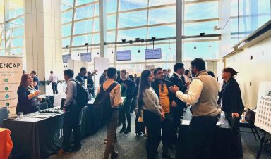 Students gather at the Career Fair at Mile High Stadium
